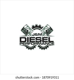 Diesel engine creative logo design