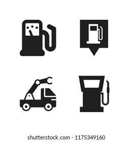 diesel icon. 4 diesel vector icons set. gas station, gas station pin and fuel dispenser icons for web and design about diesel theme