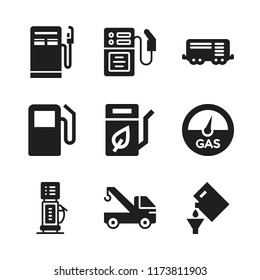 diesel icon. 9 diesel vector icons set. crane, train wagon and gas station icons for web and design about diesel theme