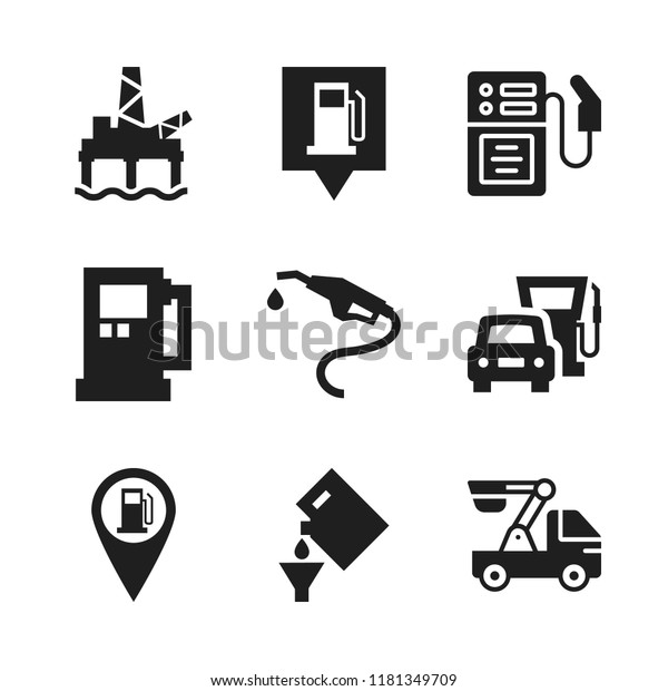 diesel icon. 9 diesel vector icons set. gas station\
pin, gas station point and gasoline icons for web and design about\
diesel theme