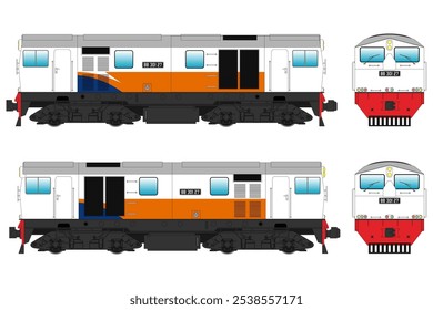 Diesel Locomotive Vector Illustration #30