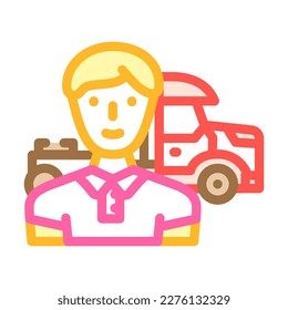 diesel mechanic repair worker color icon vector. diesel mechanic repair worker sign. isolated symbol illustration