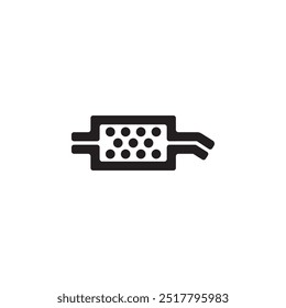 ícone do filtro de partículas diesel símbolo vetor