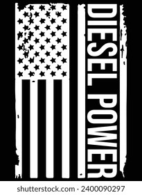 Diesel power - EPS file for cutting machine. You can edit and print this vector art with EPS editor.