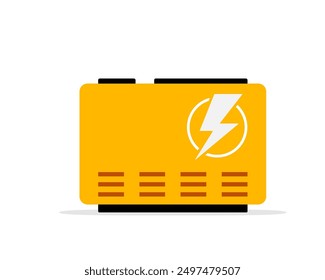 Diesel power generator icon. Clipart image isolated on white background