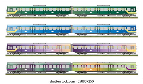 Diesel Railcar train 
