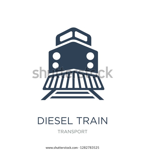 diesel train icon vector on white\
background, diesel train trendy filled icons from Transport\
collection, diesel train vector\
illustration