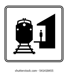 Diesel train stop