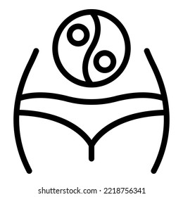 Diet balance icon outline vector. Natural food. Cooking nutrition