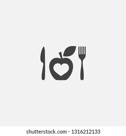 diet base icon. Simple sign illustration. diet symbol design. Can be used for web, print and mobile