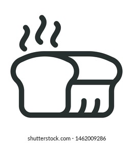 diet bread, bakery - minimal line web icon. simple vector illustration. concept for infographic, website or app.