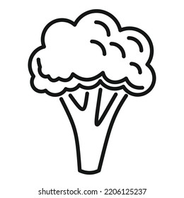 Diet brocoli icon outline vector. Cabbage broccoli. Plant salad