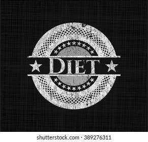 Emblema de pizarra dietética