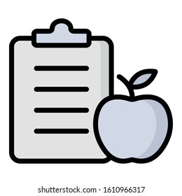 diet chart  Isolated Vector icon which can be easily modified or edit

