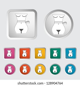 Diet concept icon. Vector illustration.