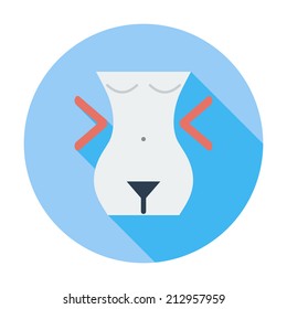 Diet concept. Single flat color icon. Vector illustration.