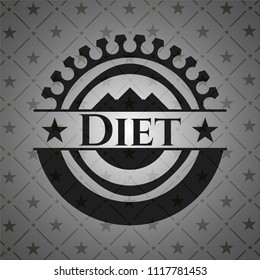 Diet dark emblem. Retro