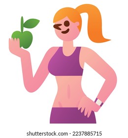 Elemento de diseño dietético para sitio web, aplicación, impresión, documento, diseño de afiches, etc.