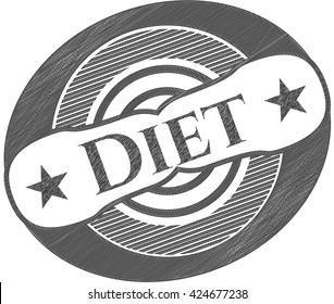 Diet draw (pencil strokes)