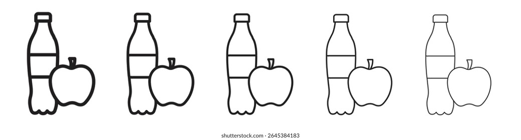 Ilustração de vetor de ícone de bebida dietética isolada