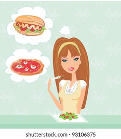 Diet eating temptation