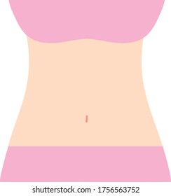 Diet female slim vector illustration