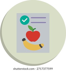 Ícone de Estilo de Círculo Plano Diet