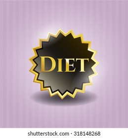 Diet gold shiny badge