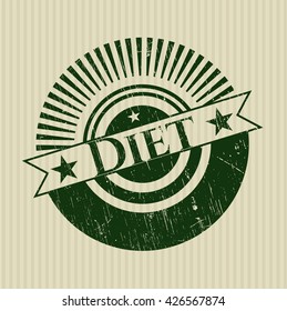 Diet grunge style stamp