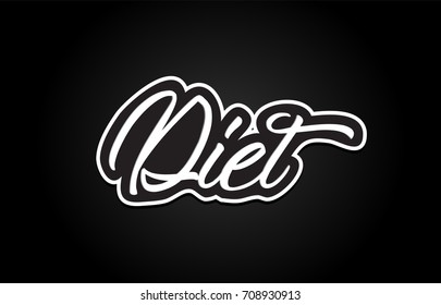 diet handwritten hand writing text concept calligraphy