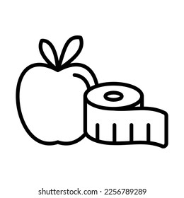 Diet, Healthy Diet Icon Logo Design Vector Template Illustration Sign And Symbol Pixels Perfect