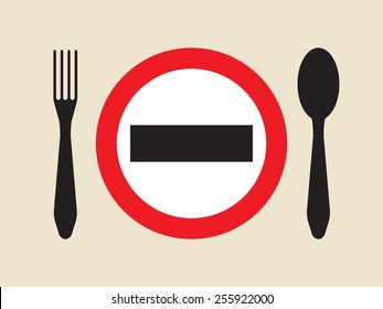 Diet Or Hunger Strike Sign