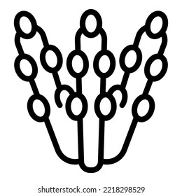 Diet icon outline vector. Free food. Dairy vegetable