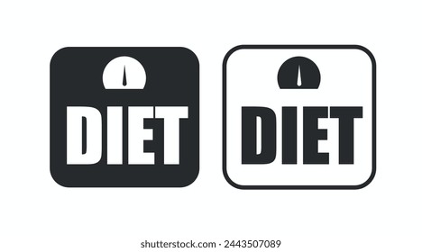 Diet Icon or Sign. Premium quality simple element in different styles from fitness icon collection.