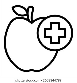 Diet Icon Suitable For Various Design Purpose