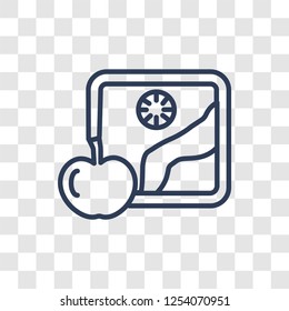 Diet icon. Trendy linear Diet logo concept on transparent background from Gym and Fitness collection