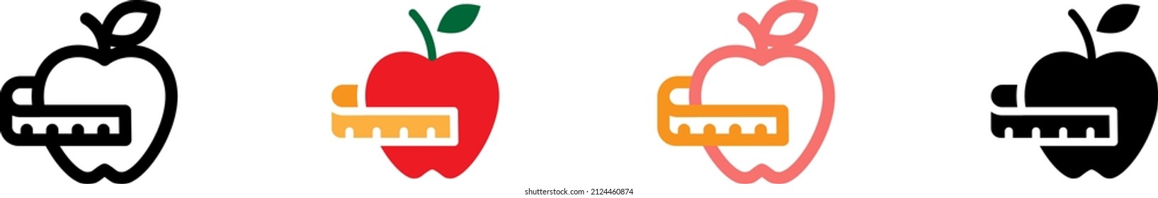Icono de dieta , ilustración vectorial