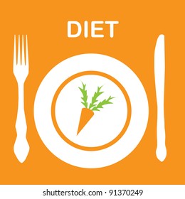 diet icon. vector illustration