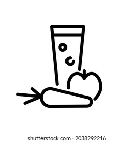 Diet icon vector. Proper nutrition illustration sign. slimming symbol.