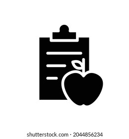 Diet icon vector. Proper nutrition illustration sign. slimming symbol.