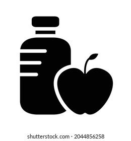 Diet icon vector. Proper nutrition illustration sign. slimming symbol.