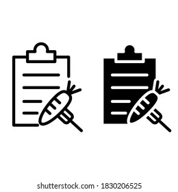 Diet icon vector set. Proper nutrition illustration sign collection. slimming symbol.