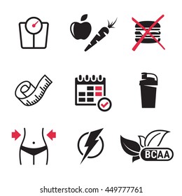 Diet Icons Set