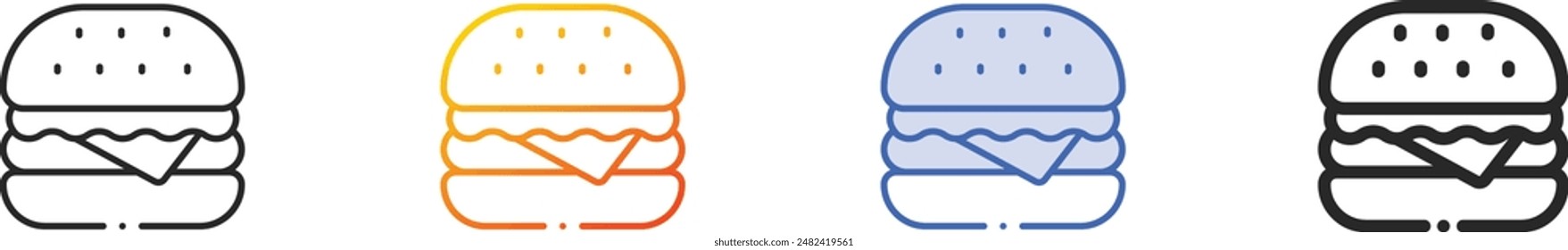 diet icon.Thin Linear, Gradient, Blue Stroke and bold Style Design Isolated On White Background
