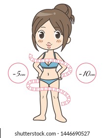 Diet image / Women's lifestyle - Successful weight loss