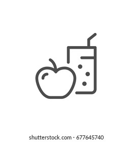 Diet line icon