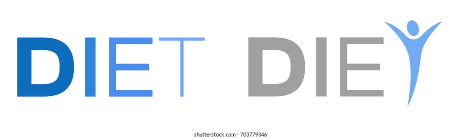 diet logo and icon / vector