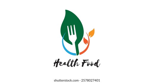 diet logo profesional and health food campaign