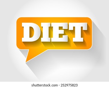 DIET message bubble concept
