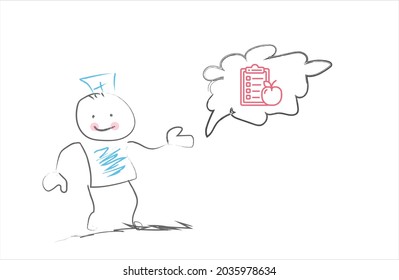 Diet And Nutrition Collection character design